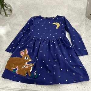 Mini Boden Navy Dress with Star Accents